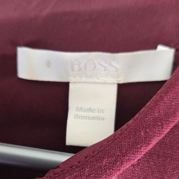 Boss Deep Burgundy Mini Dress - Picture 2 of 3